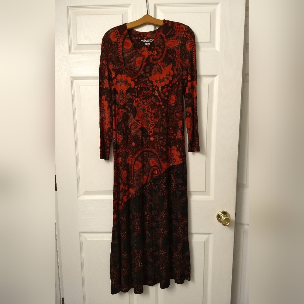 Soft Surroundings Zanzibar Paisley Dress
